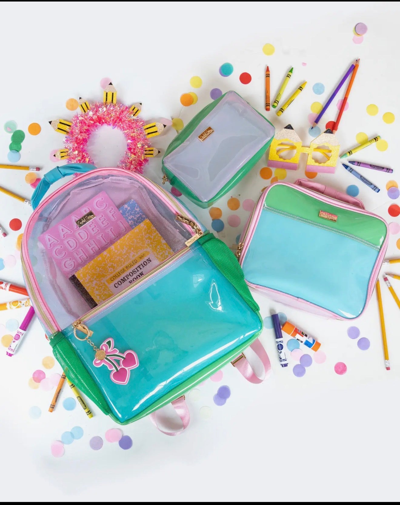Packed Party- Color Block Jelly Backpack