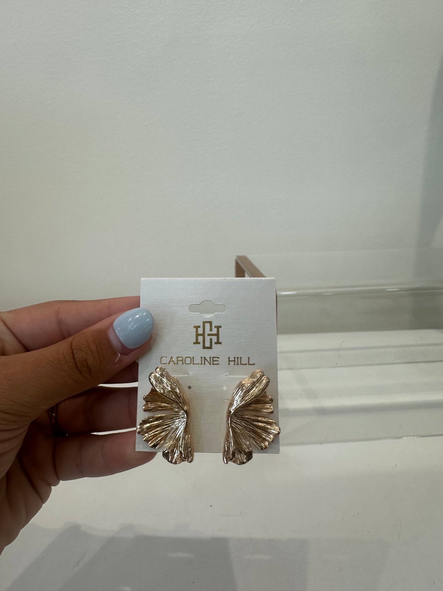 CH - Amaya Leaf Fan Post Earring
