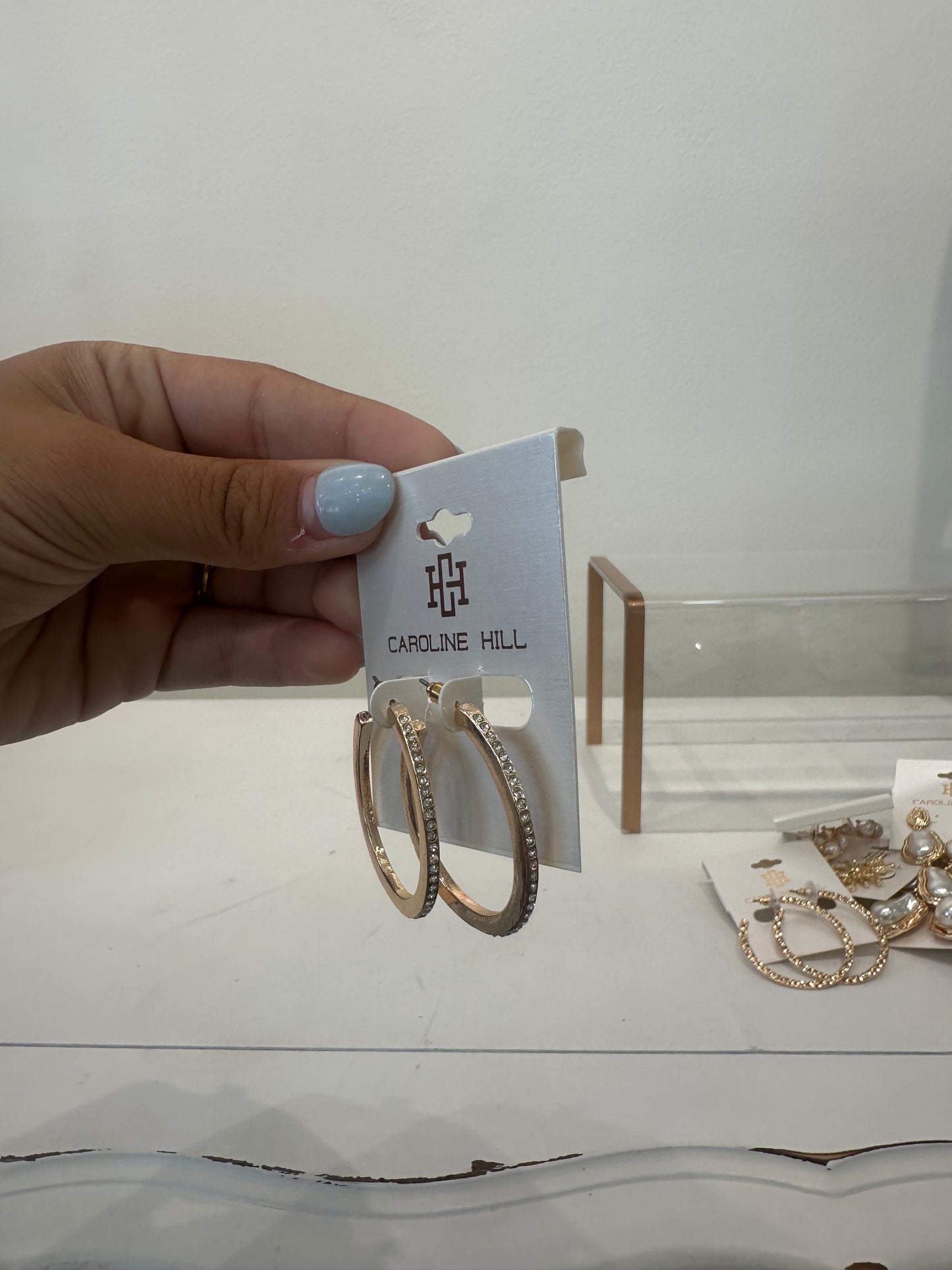 Caroline Hill- Kash CZ Oval Hoop