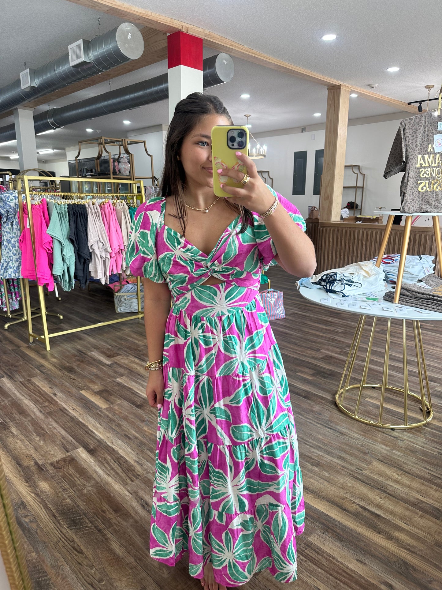 Wild Vacation Puff Dress