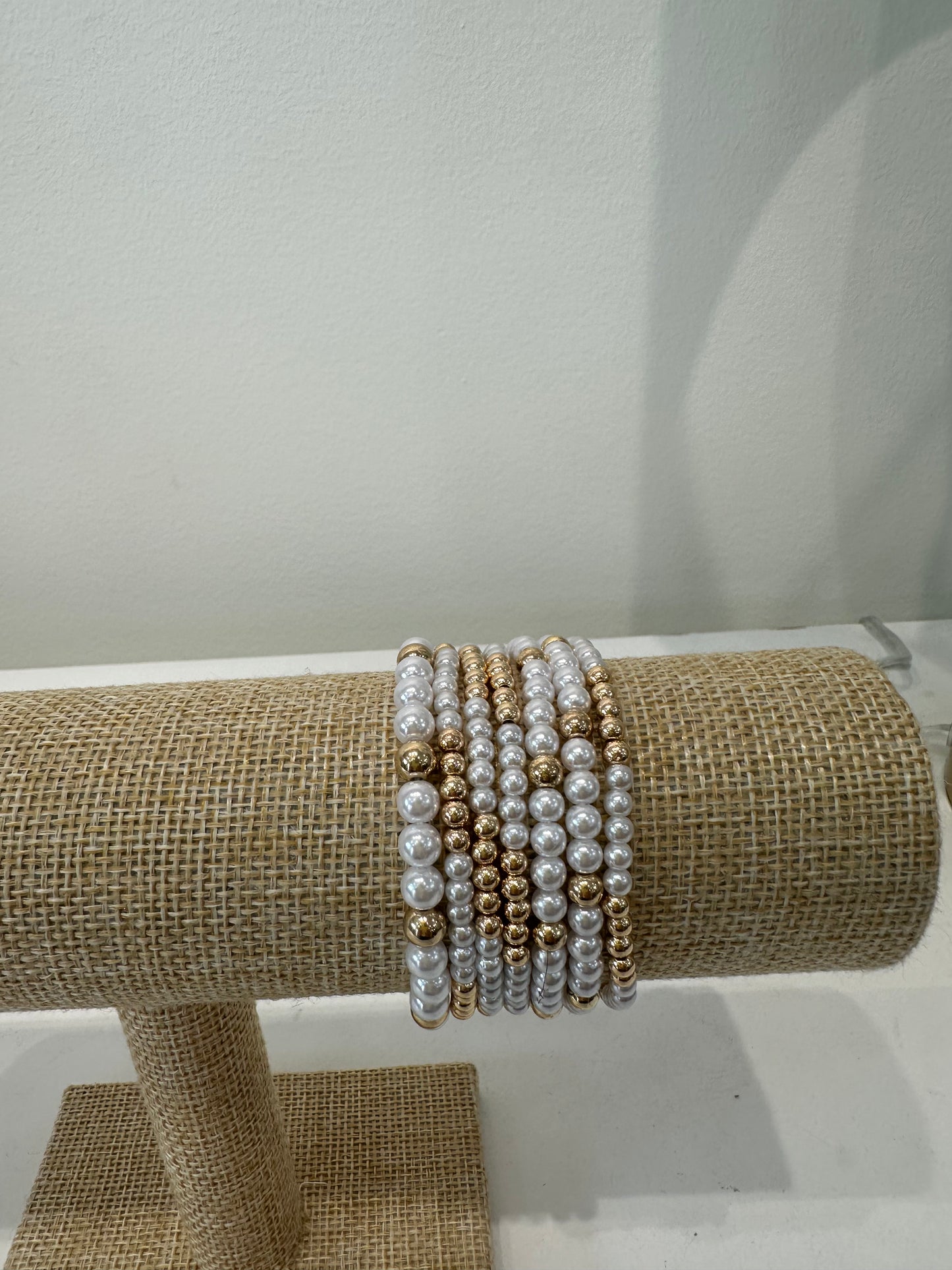 Caroline Hill- Camila Beaded Pearl Bracelet Set
