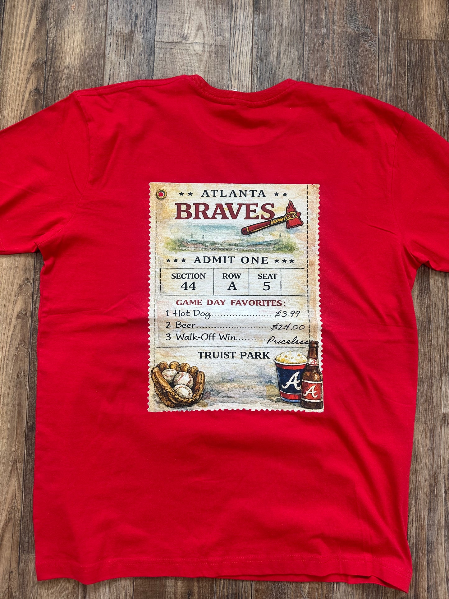 Atlanta Braves Admit One Tee