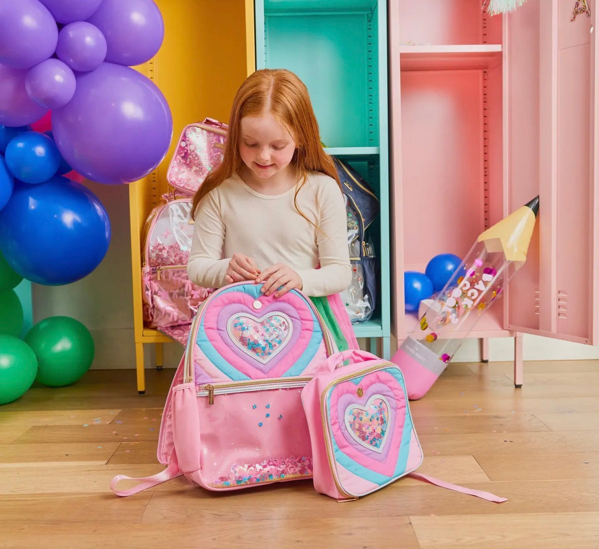 Packed Party- Taylor Quilted Hearts Backpack