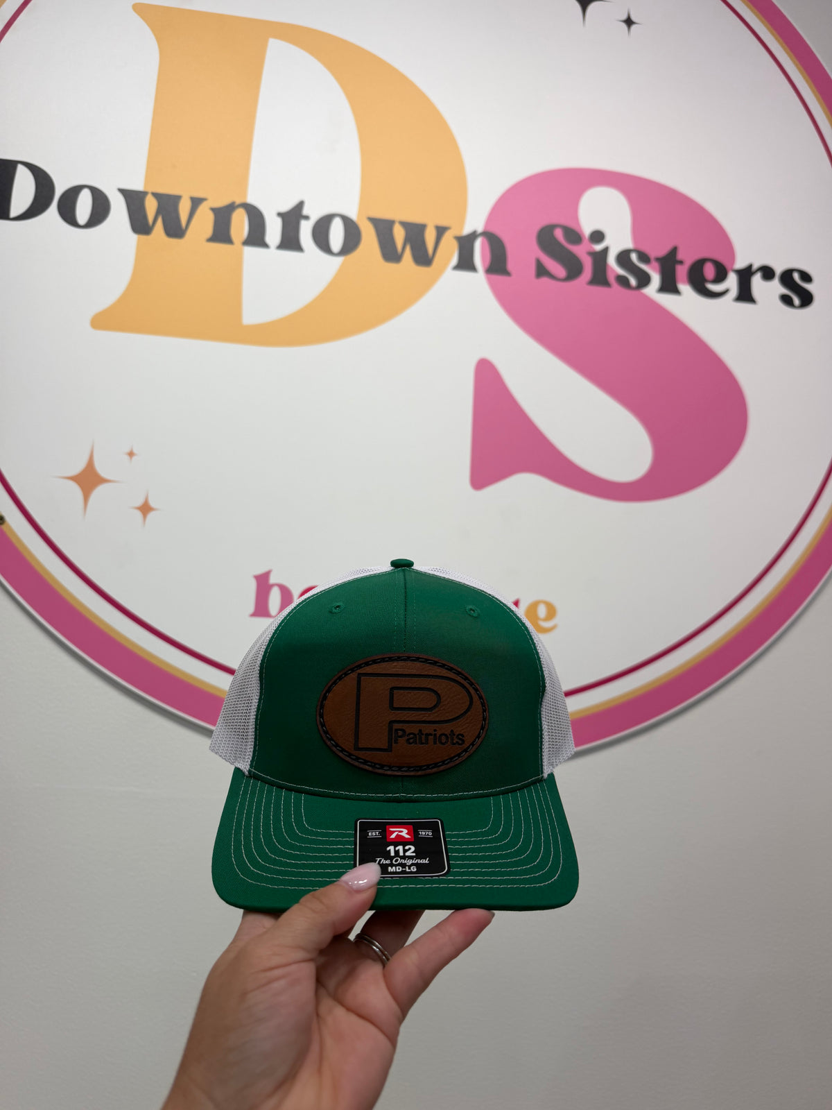 Pinewood Patriots Leather Patch HAt