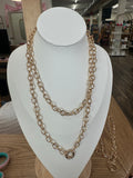 Layered Circle Chain Necklace