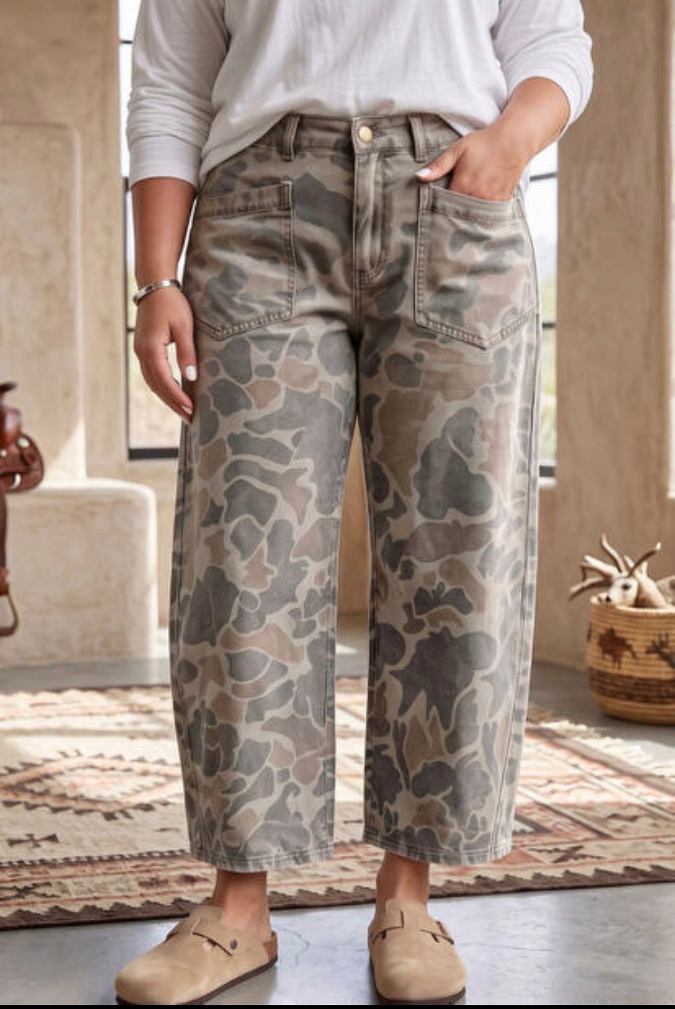 Fall in Love Camo Jeans