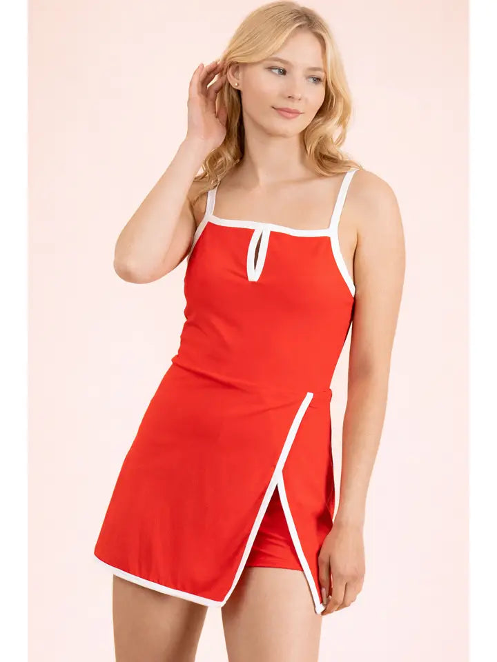 Front Slit Activewear Dress