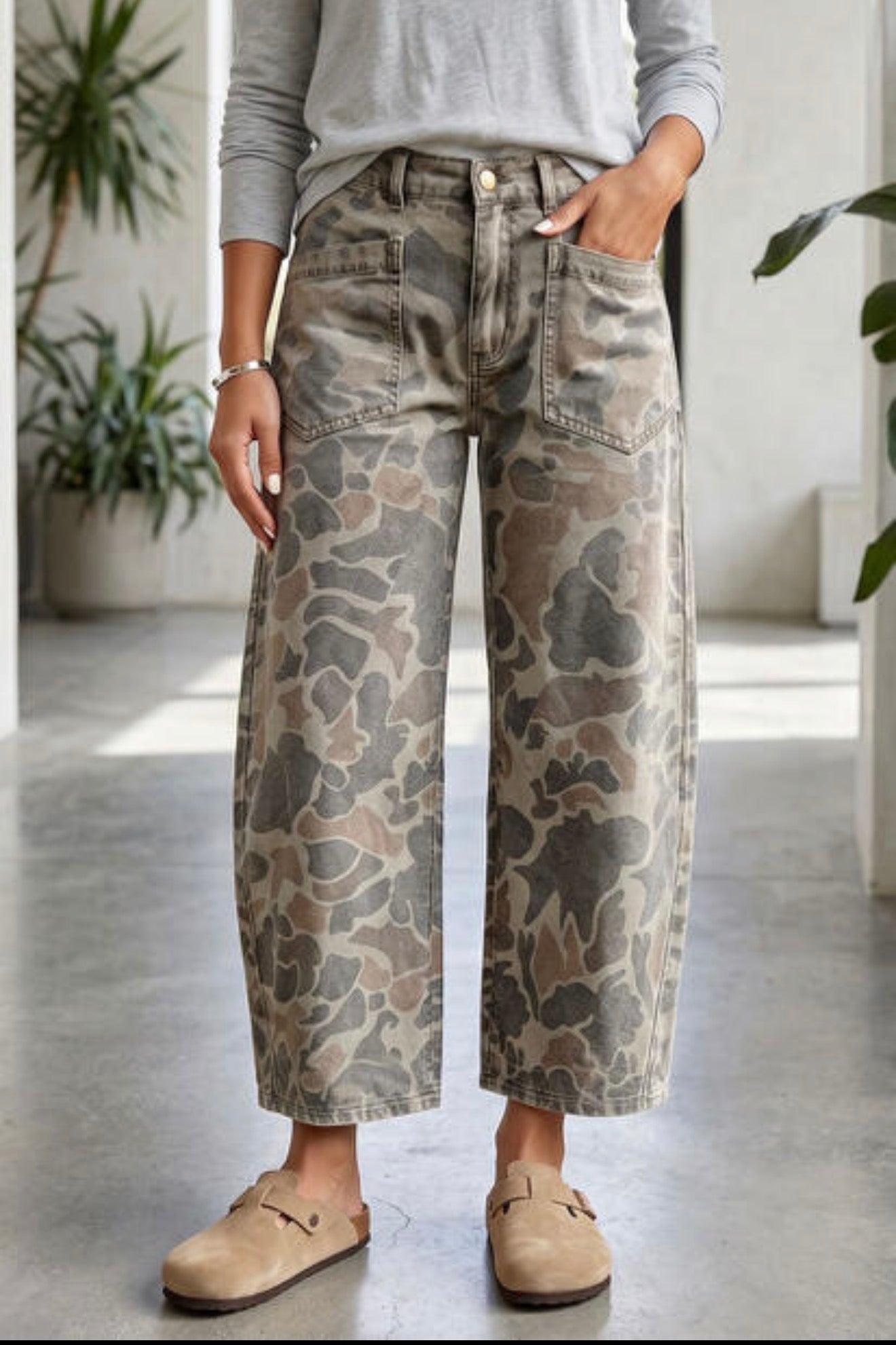 Fall in Love Camo Jeans