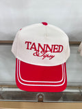 Tanned & Tipsy Red Vintage Trucker Hat ♥️🍸☀️