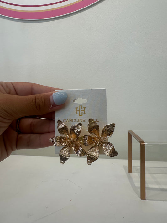 CH - Harlan Textured Flower Earrings