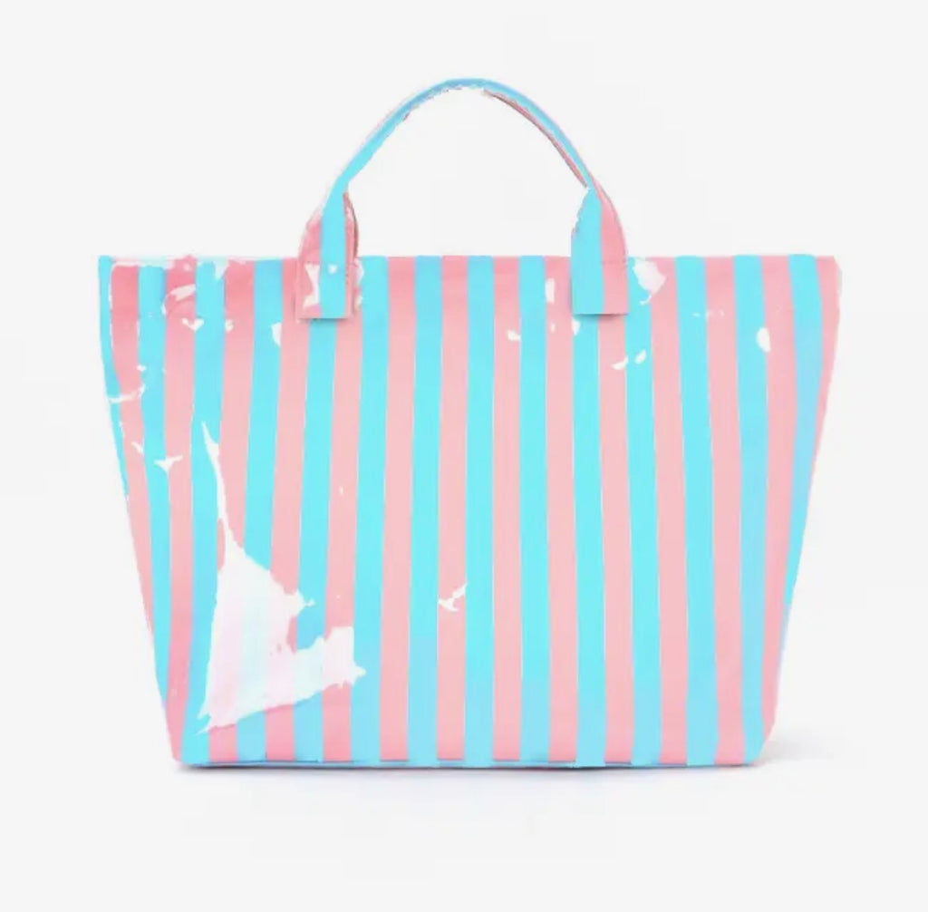 Striped Beach Totes