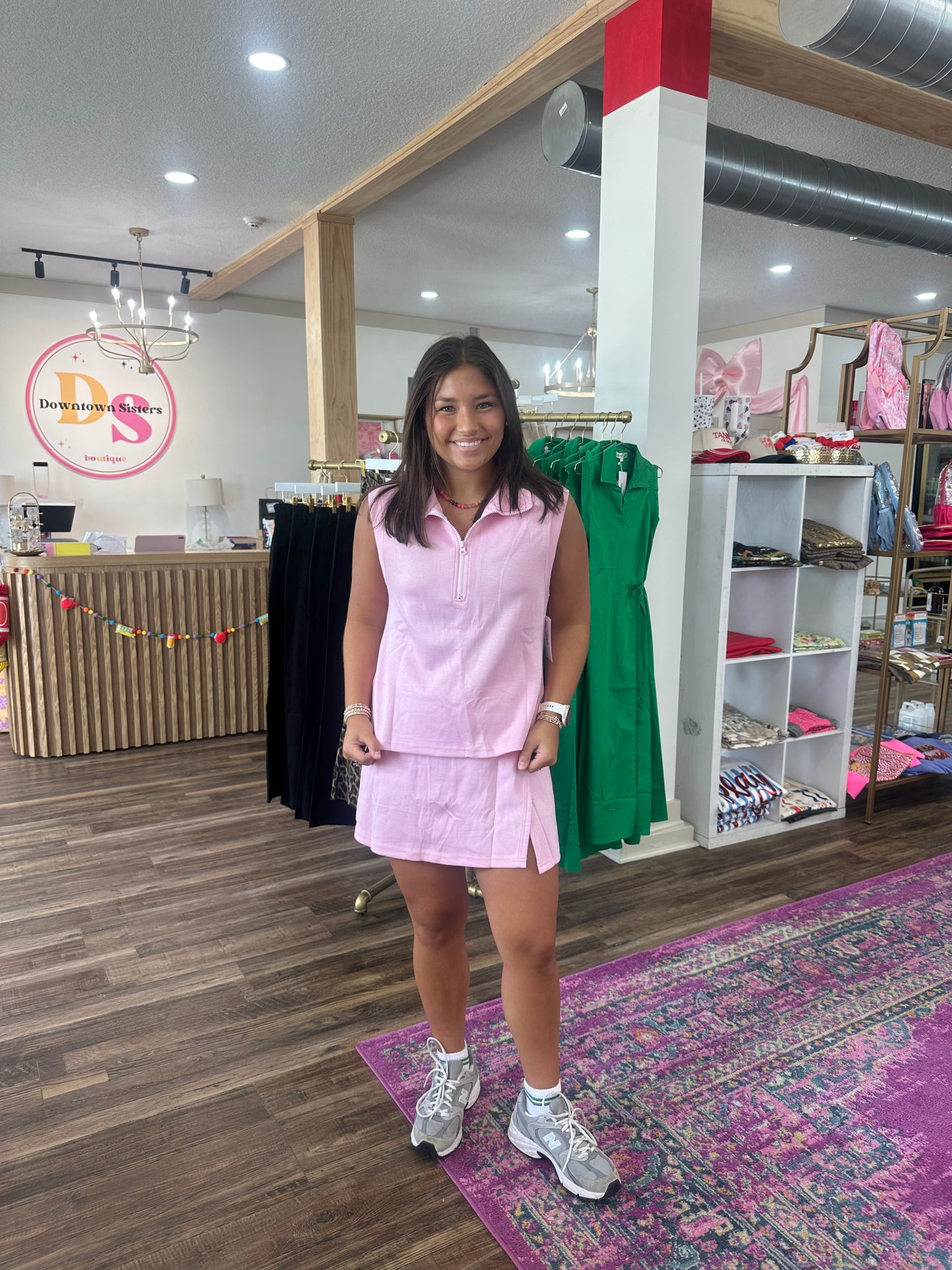 Quarter Zip Tank Set
