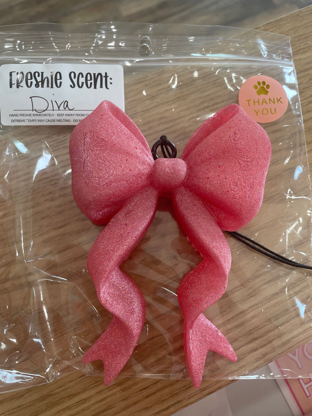 Sparkle 3D Bow Freshie