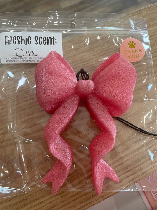 Sparkle 3D Bow Freshie
