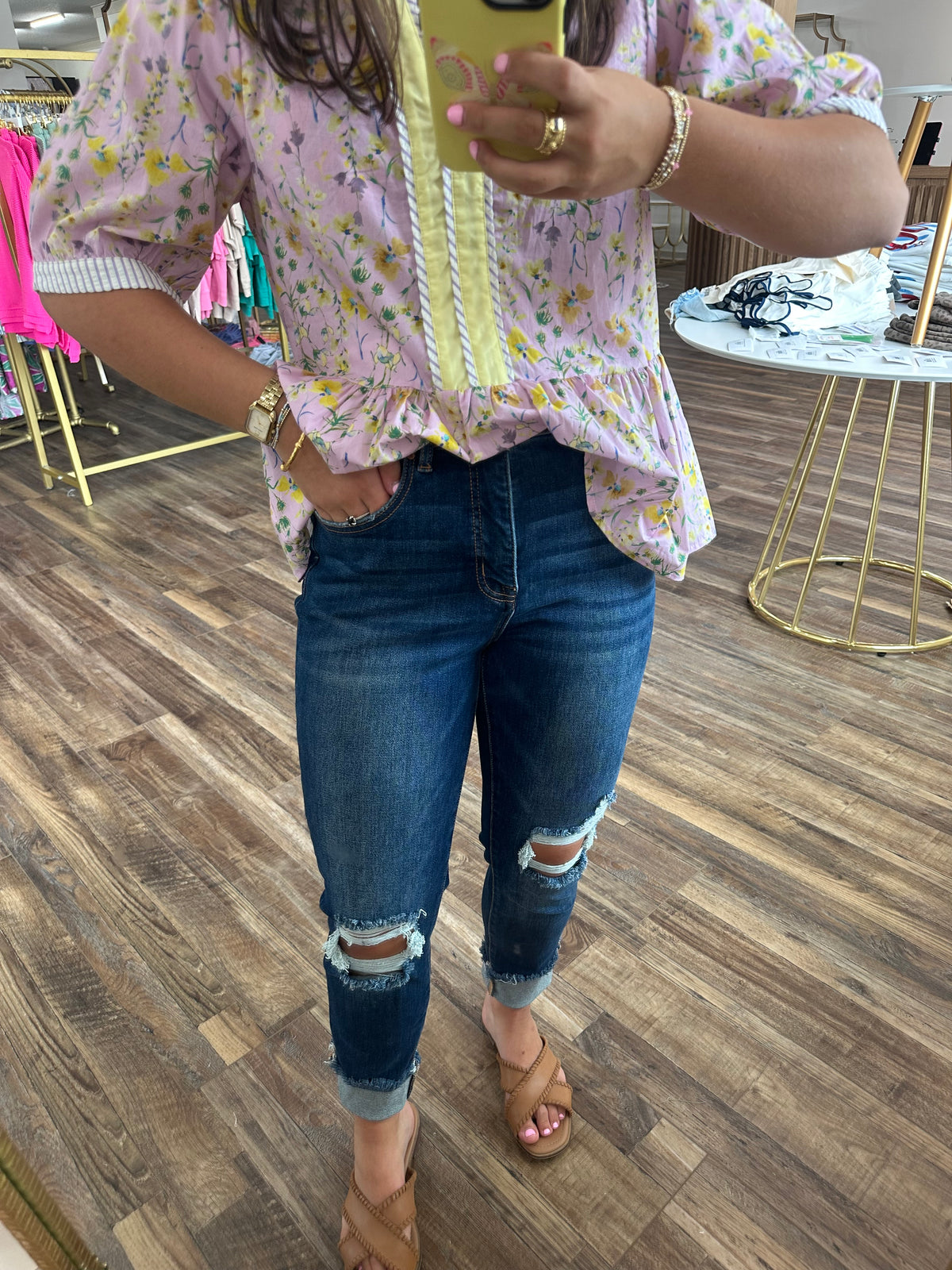 Risen Tummy Control High Rise Skinny Jeans
