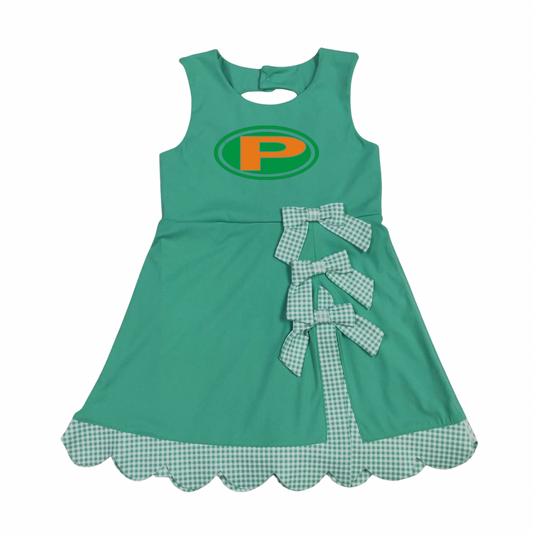 Gingham Scalloped Athletic Dress