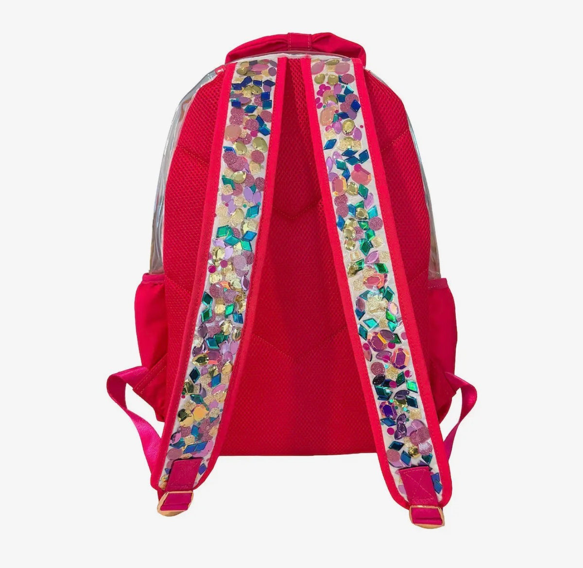 Packed Party- Audrey Bow & Jewels Clear Backpack