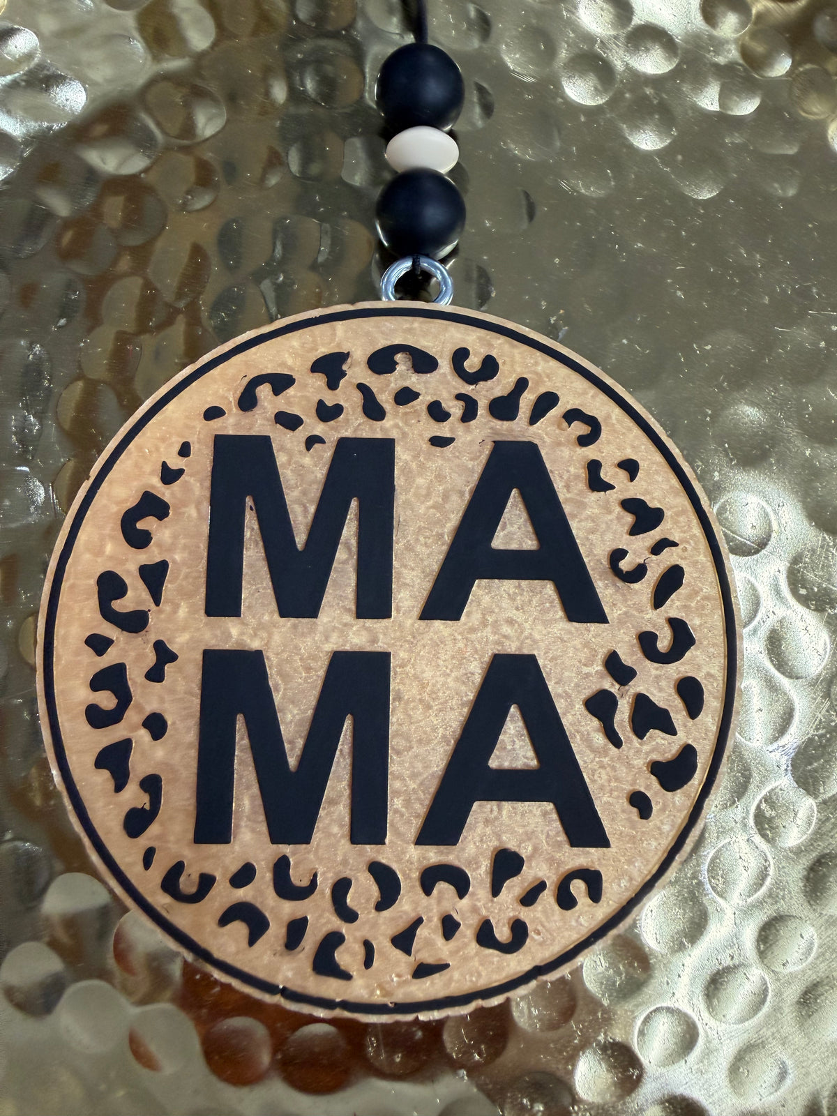 Mama Cheetah Round Freshie