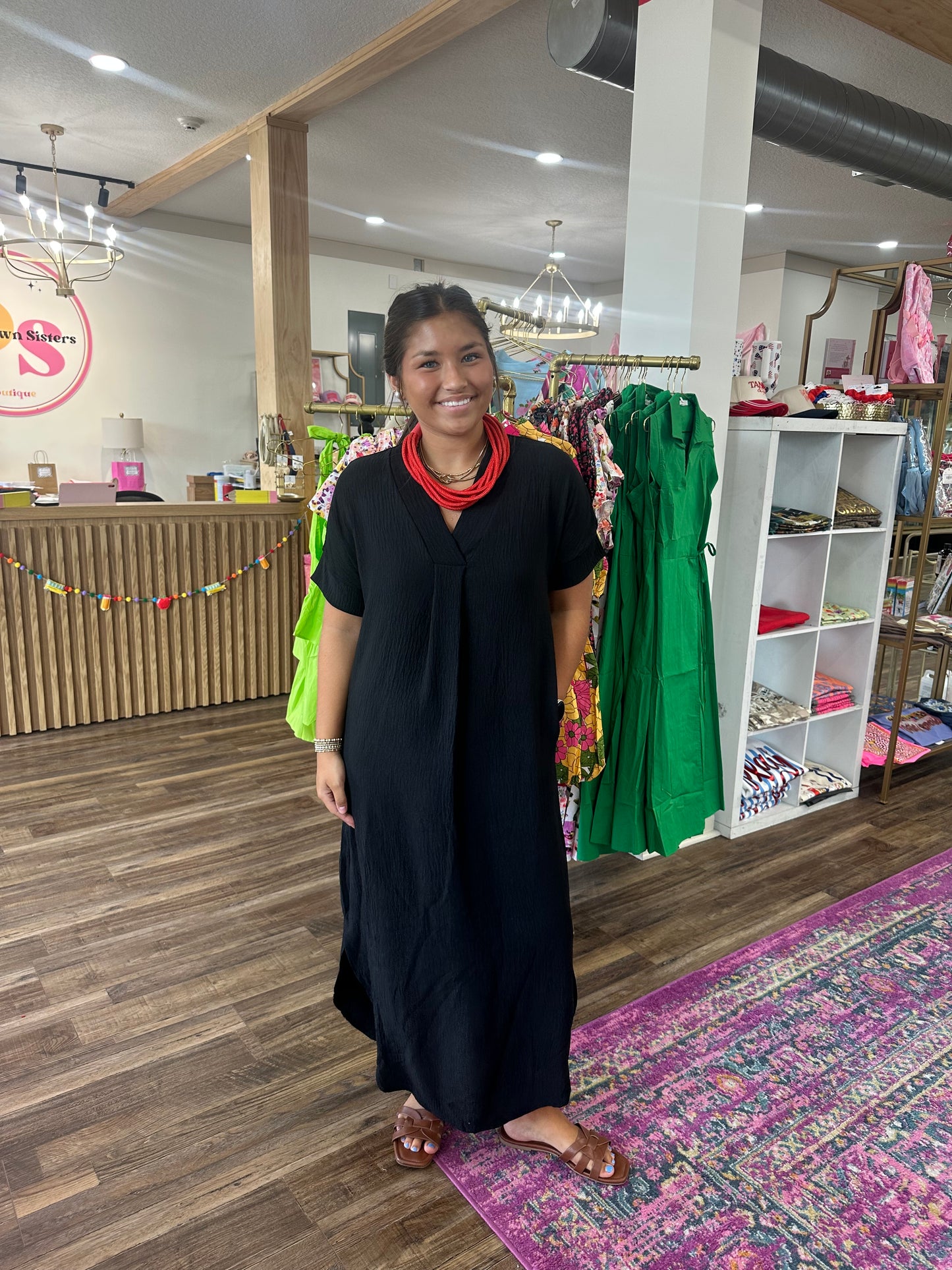 V-Neck Maxi Dress