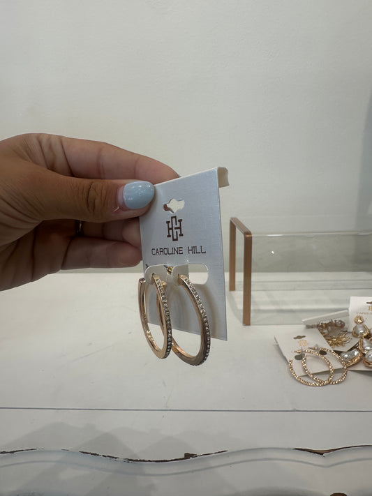 Caroline Hill- Kash CZ Oval Hoop