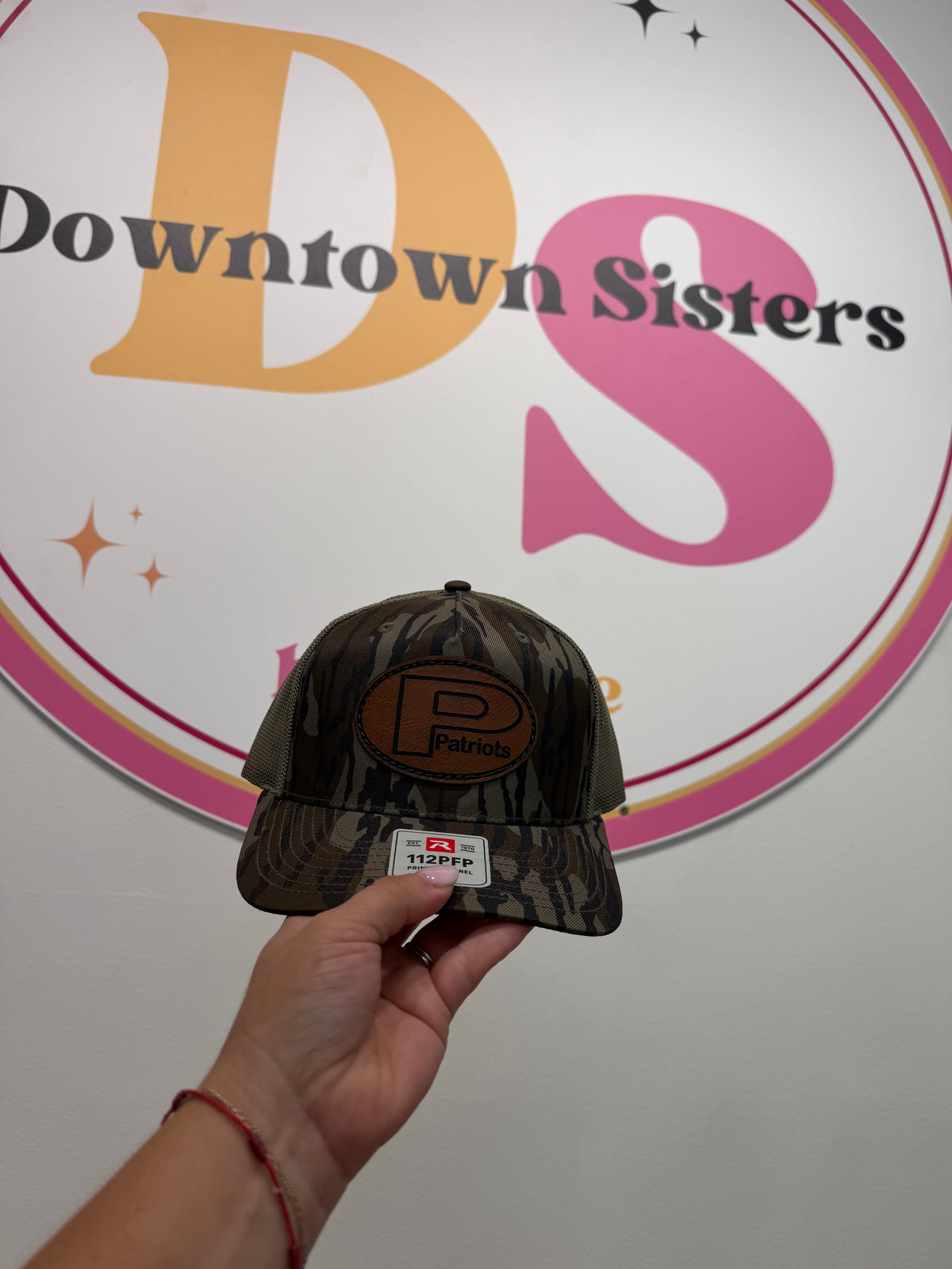 Pinewood Patriots Leather Patch HAt