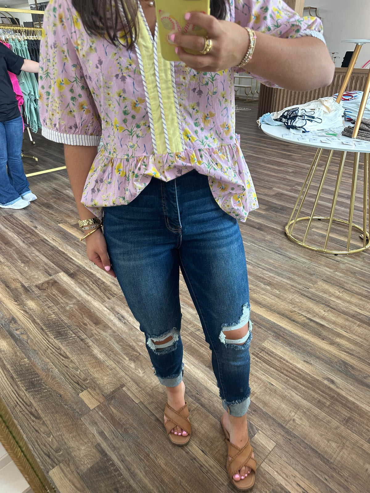 Risen Tummy Control High Rise Skinny Jeans
