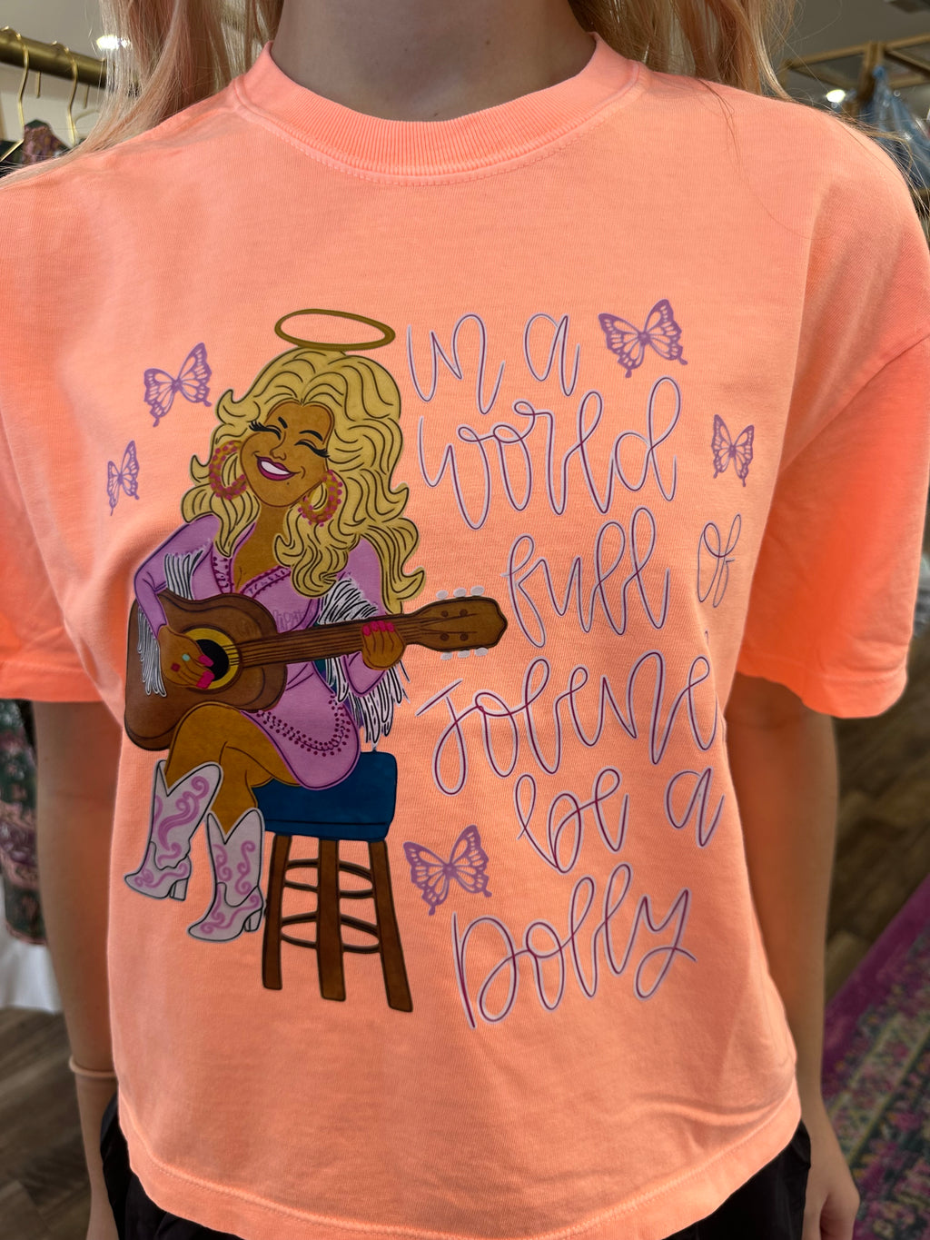 In a World Full of Jolene's, Be a Dolly Boxy Tee