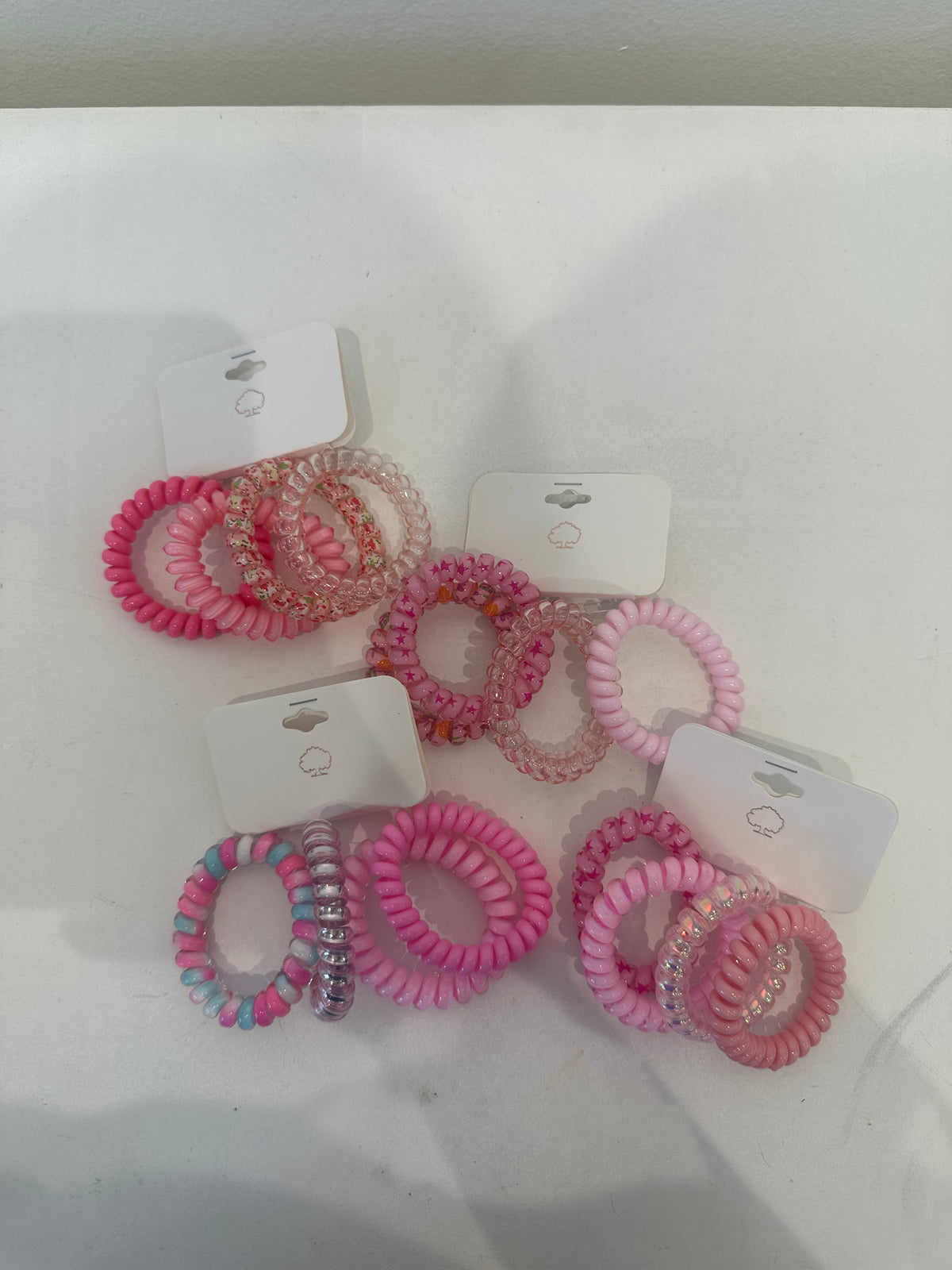 Pink Hair Ties (4 pc)