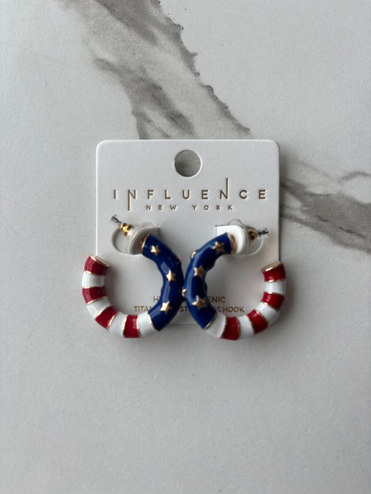 American Flag Hoops