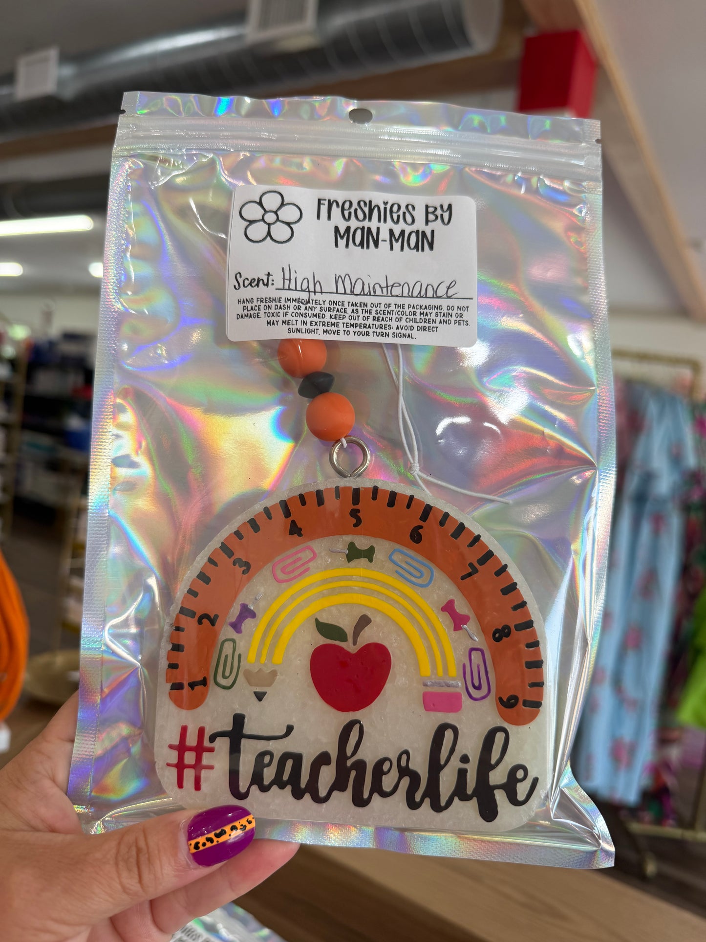 Teacher Life Rainbow Freshie