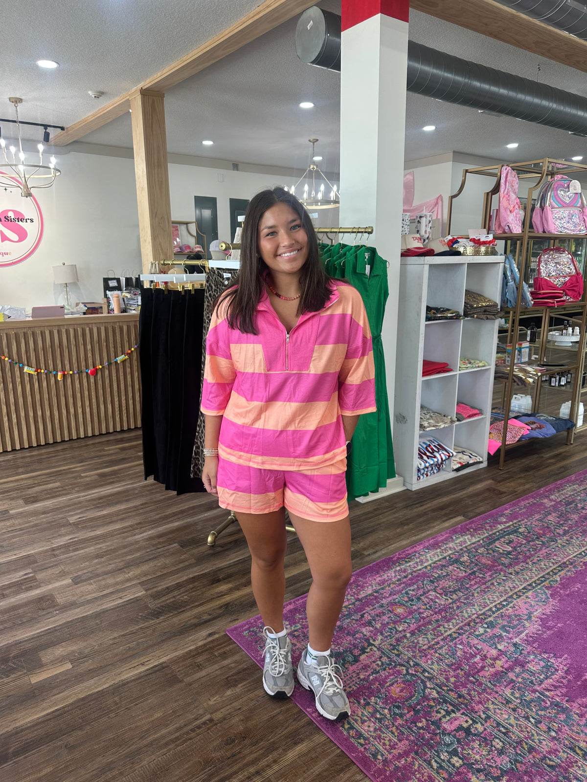 Pink and Orange Short Sleeve Set