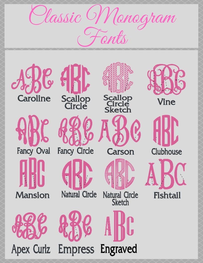 Monogram/Name add on