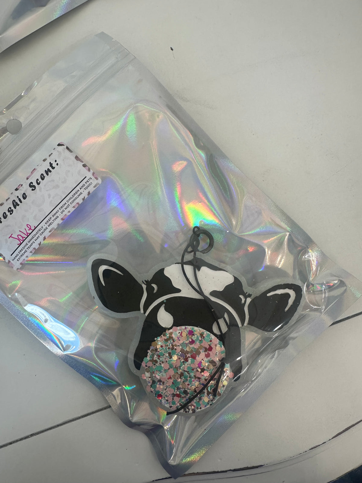 Sparkly Cow Freshie