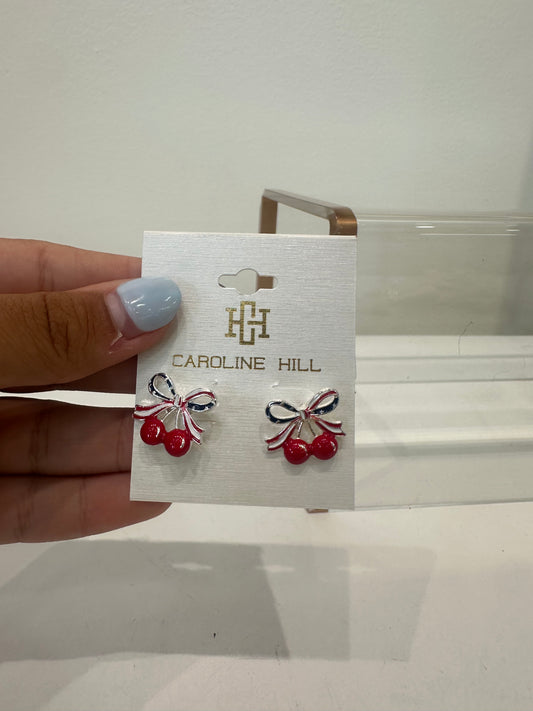 CH - All American Cherry Bow Earring