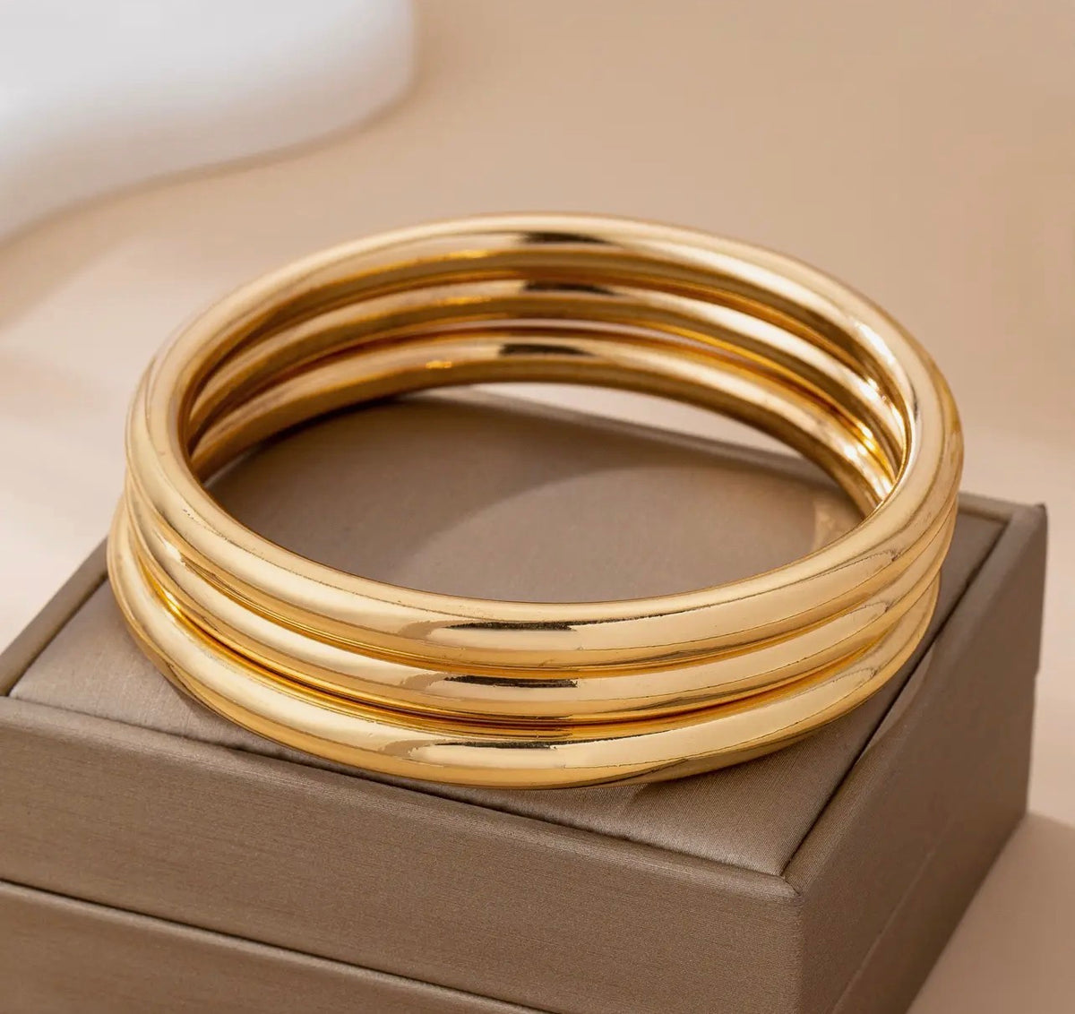 Gold 3 Bangle Set
