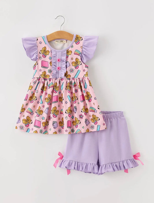 Crayon Bow Short Set