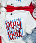 Play Ball ⚾️  Puff Sweatshirt