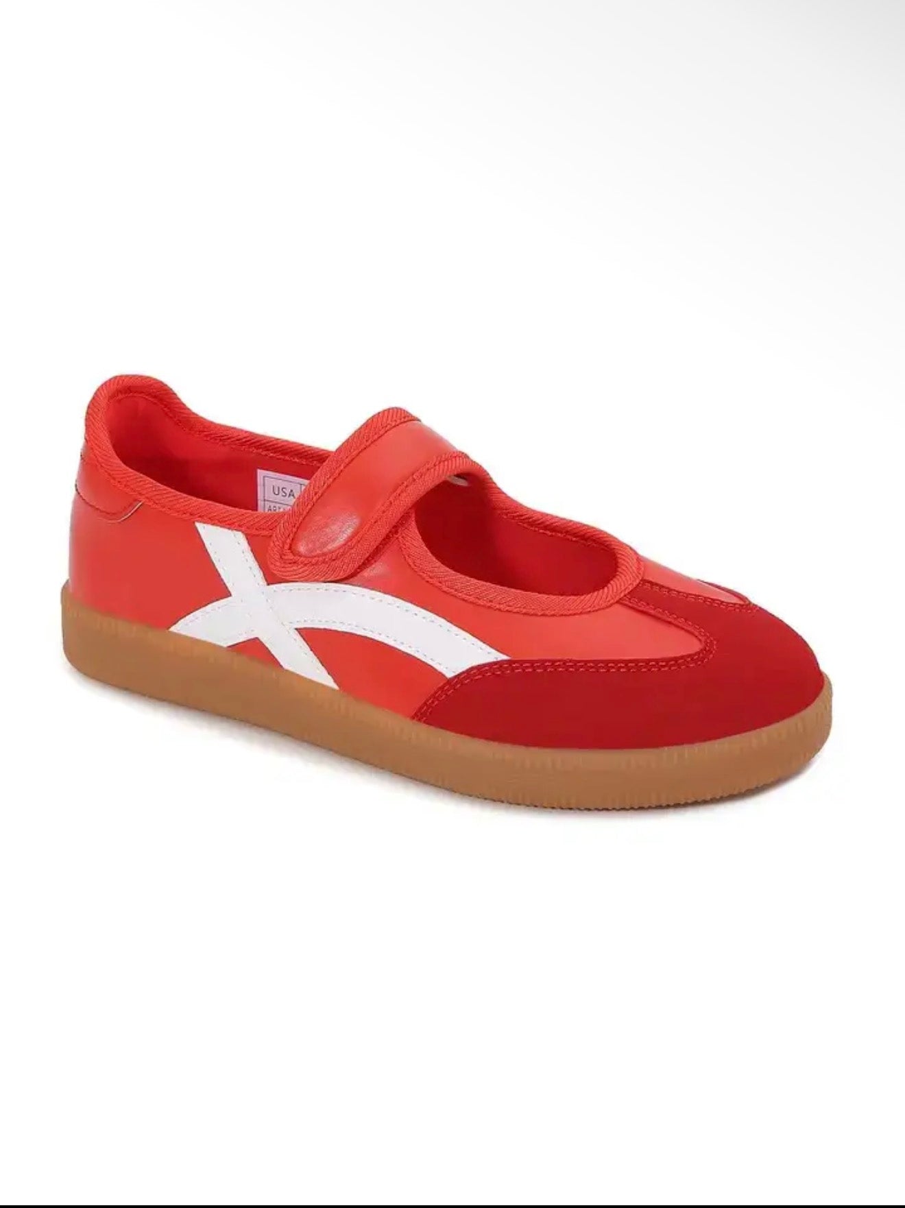 Lorenzia Mary Jane Velcro Sneakers