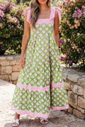 Lets Dream Floral Stripe Maxi