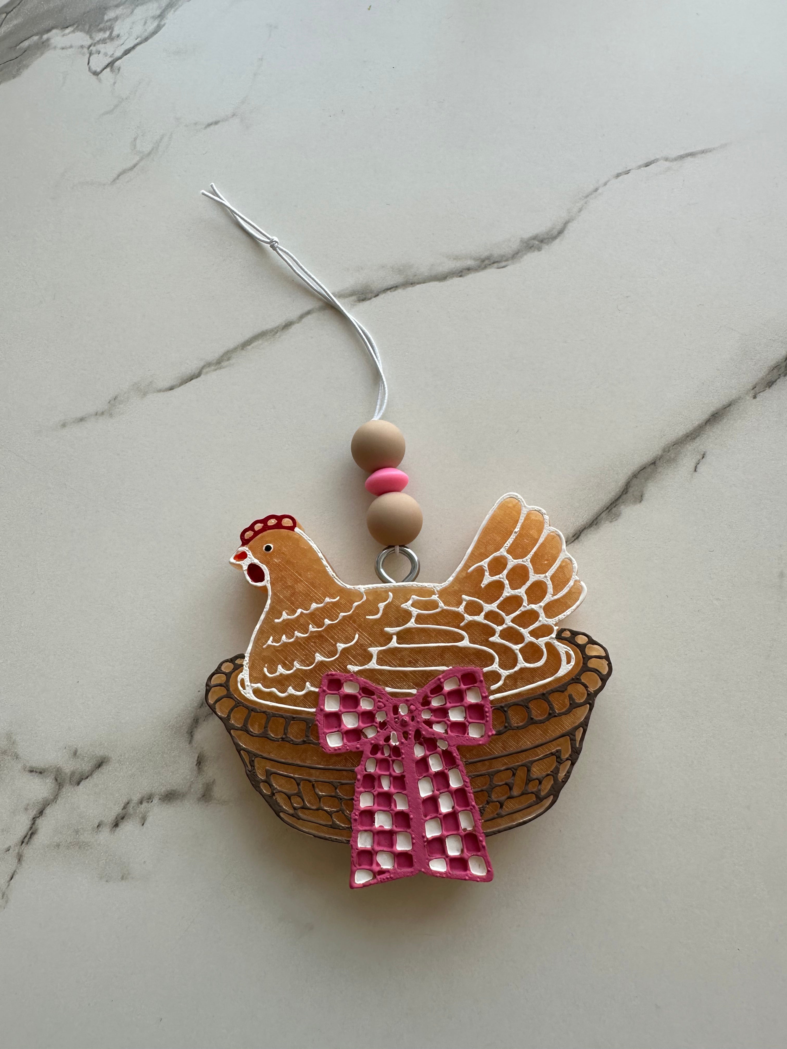 Hen on Nest Freshie