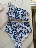 Blue Floral Swimsuit