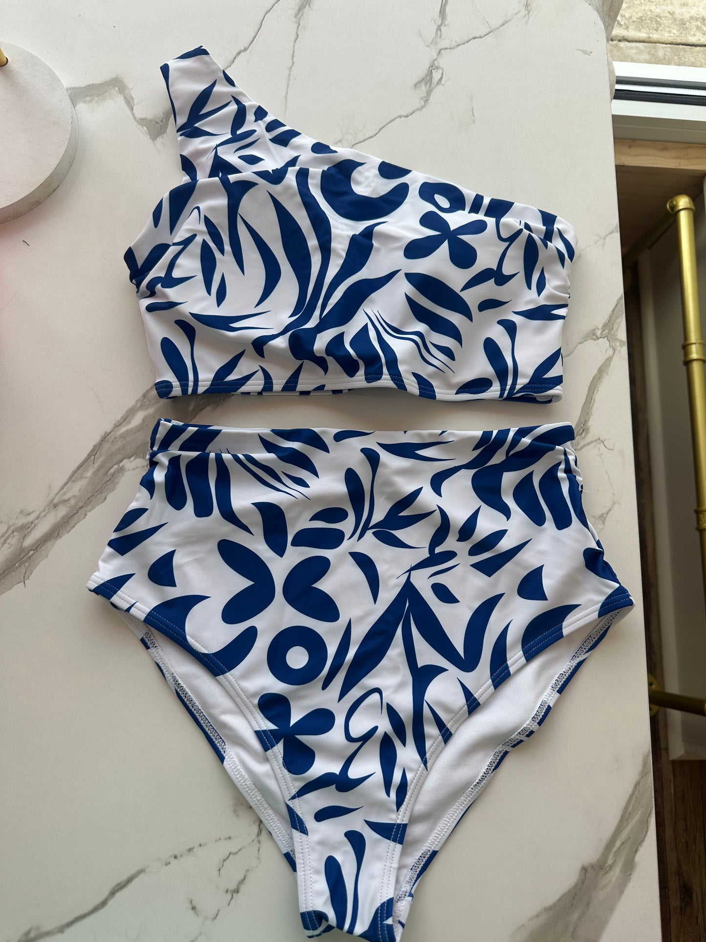 Blue Floral Swimsuit
