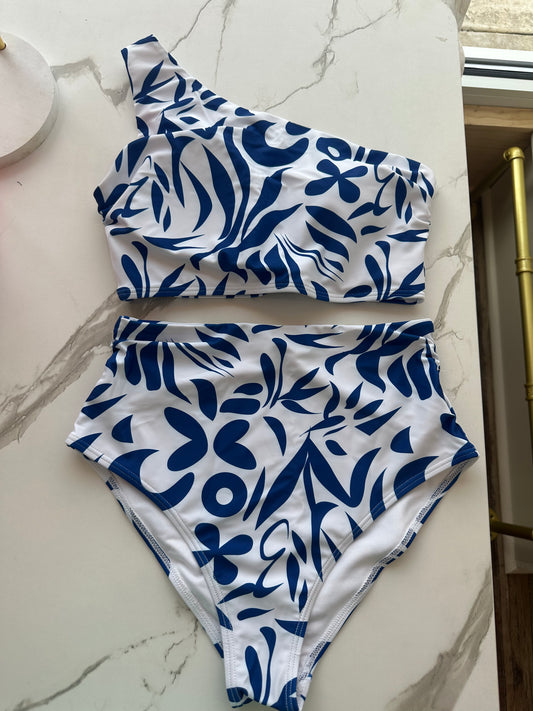 Blue Floral Swimsuit