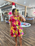 Vibrant Floral Dress
