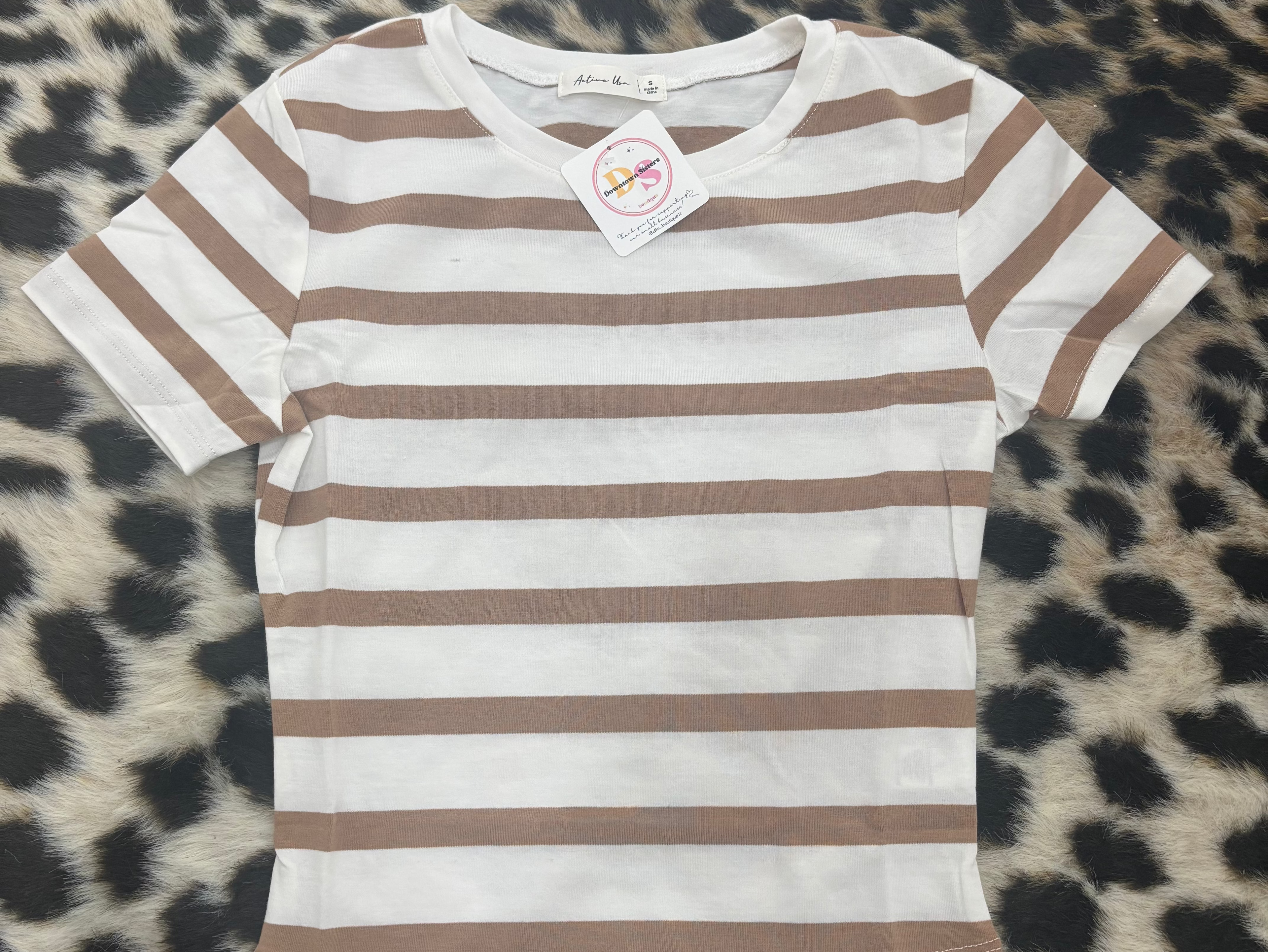Stripped Crop Top