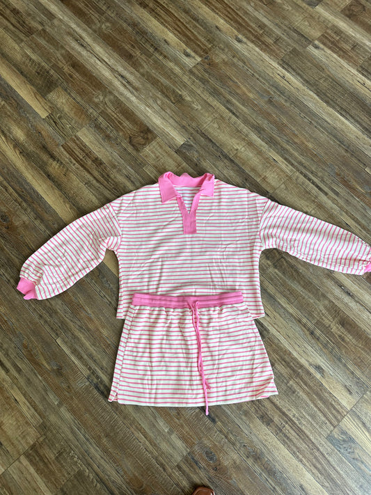 Pink Striped Set