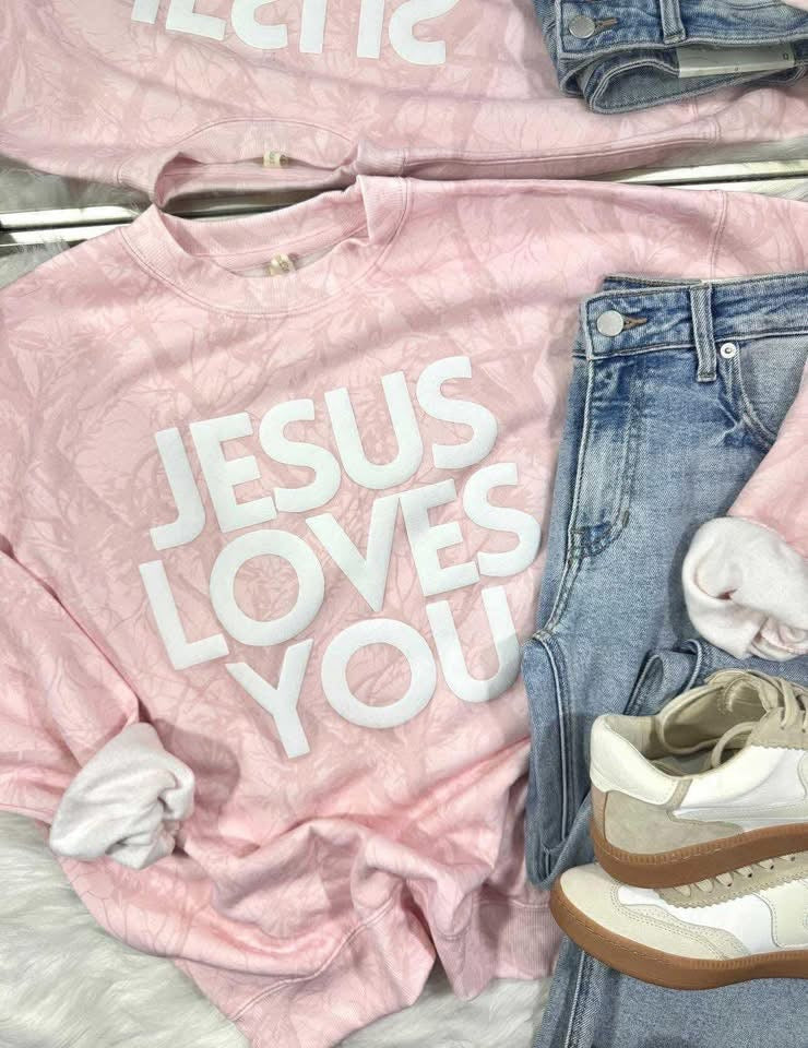 Jesus Loves You Sweatshirt- Small Only