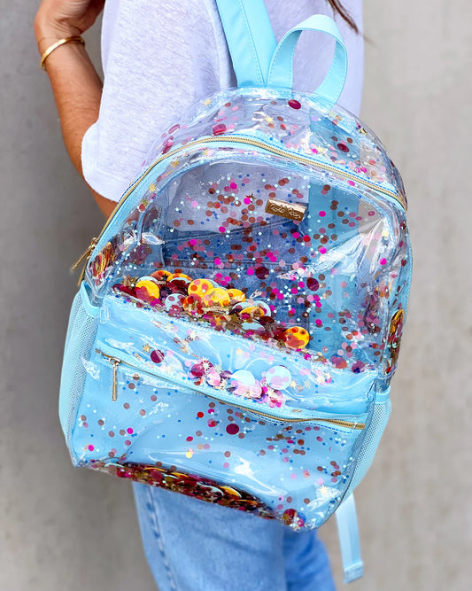 Packed Party- Celebrate Confetti Clear Backpack