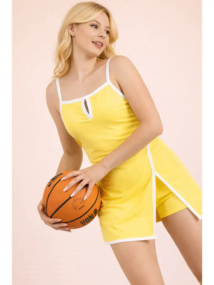 Front Slit Activewear Dress
